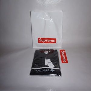 Supreme x Lacoste LS polo zip shirt